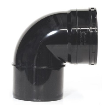 Solvent Soil - Black - 110mm - Knuckle Bend Spigot 90\'