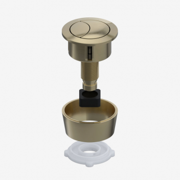 Viva - Universal Flush Button (Brushed Brass)