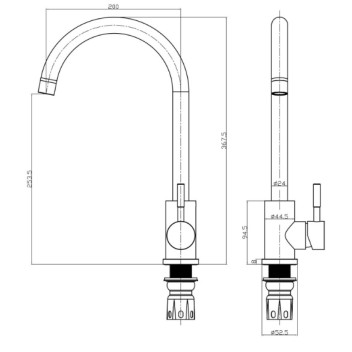 Manhattan - Kitchen Mixer Tap - Chrome