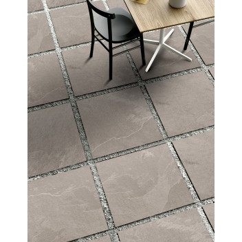 Porcelain Exterior Slab - Mustang Grey - 600X600