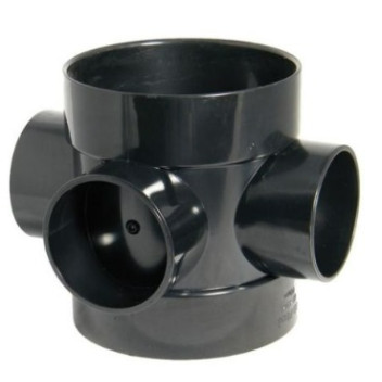 Pushfit Soil - Black -110mm - Short Boss Pipe Connector