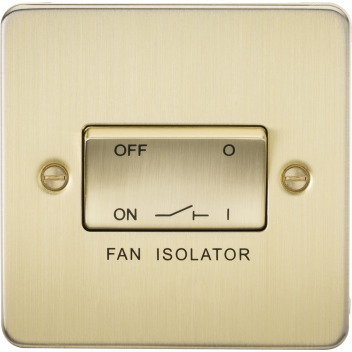 Fan Isolator Switch - (Brushed Brass)