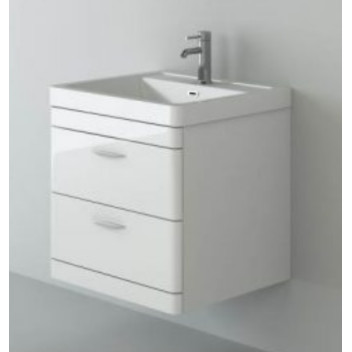 Apollo - Wall Hung Unit & Basin - White - 500