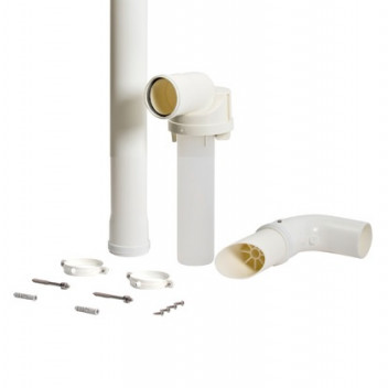 Plume Kit For Telescopic Flue (Inc. 1M Extension & Brackets)