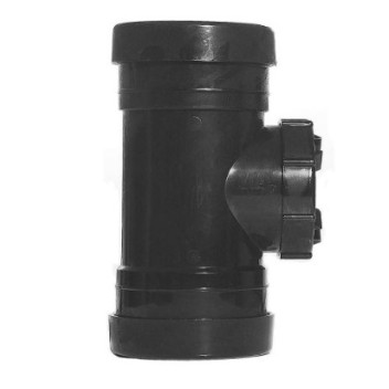 Pushfit Soil - Black - 110mm - Access Coupling