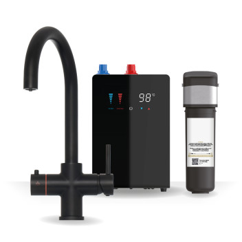 Brew Master - Hot Water Tap - 3-1 (Matt Black) Digital Kit & Filter