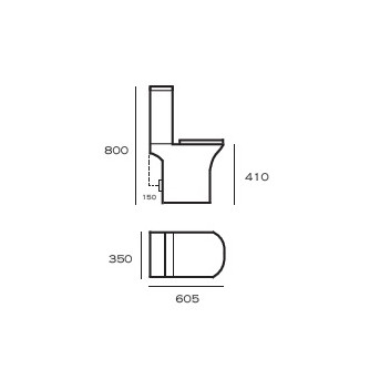 Toilet Pack R - Trend - Pan, Cistern, Seat (Complete)