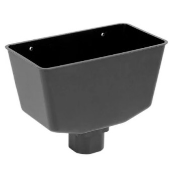 Rainwater - Downpipe - Black - 68mm - Hopper