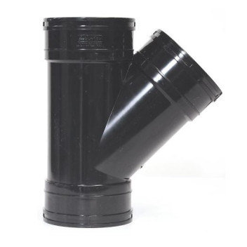 Solvent Soil - Black - 110mm - Triple Socket Tee Branch