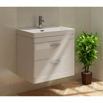 Apollo - Wall Hung Unit & Basin - White - 500