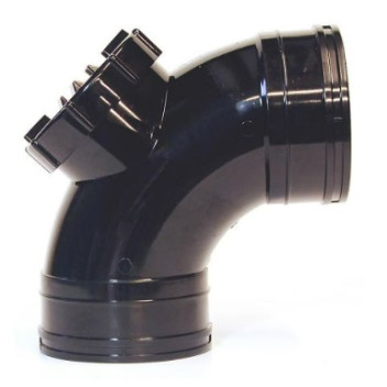 Solvent Soil - Black - 110mm - Access Bend