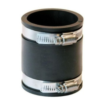 Rubber Flexible Adaptor - Waste Coupling - 1\"1/4\"